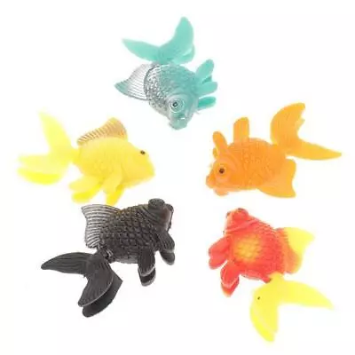 £6.20 • Buy 5pcs Plastic Artificial Swimming Fake Fish Ornament Decoration For Aquarium Tank