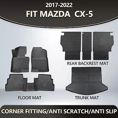 For 2017-2022 Mazda CX-5 Floor Mats Cargo Mats Backrest Mats Trunk Liners • $144.49