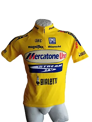 Mercatone Uno Pantani Shirt Santini Bike Cycling Shirt Jersey 1998 Vintage L • $85.77