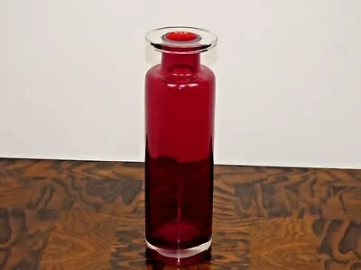 Diamond Star Red Glass Cylinder Vases • $38.99