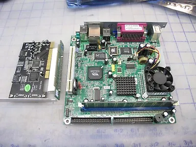 VIA C3VCM6 Mini ITX Server Motherboard W/ 800Mhz CPU 256MB RAM + NETWORK CARD • $64.99