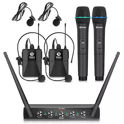 Debra Audio Pro UHF 4 Channel Wireless Microphone System C1 • £100.18