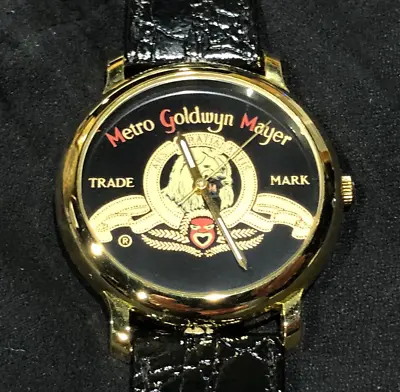 MGM Metro Goldwyn Meyer Studios Brass Watch Lion Movie Film Collectible Gift • $79.99