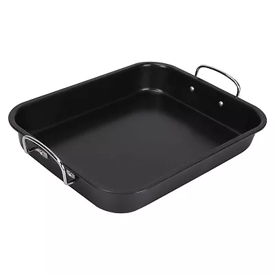 Large Deep Non Stick Meat Turkey Chicken Roasting Tin Baking Pan Oven Tray Dish • £13.60