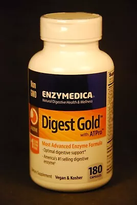 Non GMO Enzymedica Digest Gold With ATPro 180 Capsules Vegan Kosher • $41.95