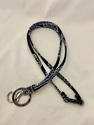 Vera Bradley Navy Floral Breakaway Lanyard • $7.99