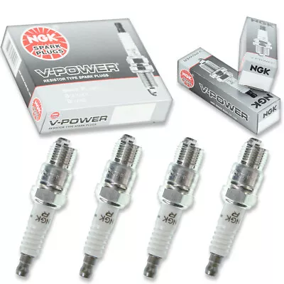 4pcs Mercruiser 140 From 3826283 NGK V-Power Spark Plugs Stern Drive 4 Cyl Ej • $22.86