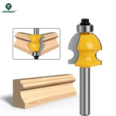 8mm Shank Architectural Molding Frame Router Bit Arc-shaped & Bead Cutter 1PC • $12.53