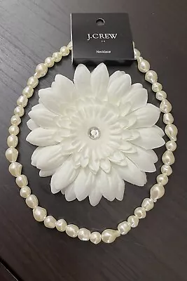J.Crew Factory PEARL STATEMENT NECKLACE! Item BD744 NWT • $27