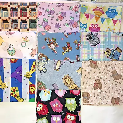 I SPY Quilt Squares Lot Of 50  5 X5  Cotton Fabric  Baby Kids Boy Girl Novelty • $12.50