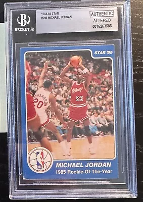 1984 Star Michael Jordan 288 Bgs Authentic  • $1999