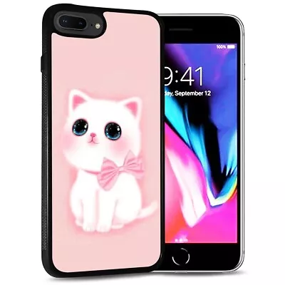 ( For IPhone 8 Plus ) Back Case Cover AJ12470 Cute Cartoon Cat • $9.99