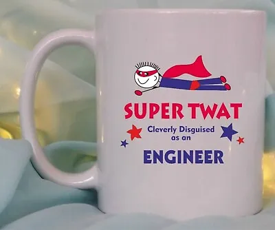 Personalised Super Tw*t Knob Mug Job Title Adult Work Gift Novelty Rude Gift • £10.95