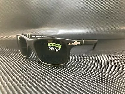 $160.95 • Buy PERSOL PO3048S 900058 Matte Black Rectangle Polarized Men's 58 Mm Sunglasses