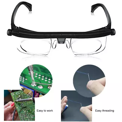 Vision Focus Adjustable Reading Glasses Myopia Eye Glasses Variable Lens Magnify • $7.06