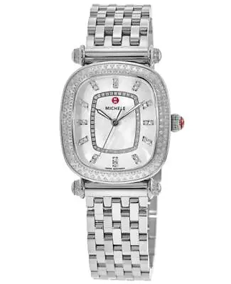 New Michele Caber Isle Mother Of Pearl Diamond Dial Women's Watch MWW16C000032 • $1775.37