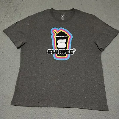 NEW 7-Eleven Shirt Mens XL Gray Slurpee Neon Graphic Logo Retro Adult NWOT • $18.99