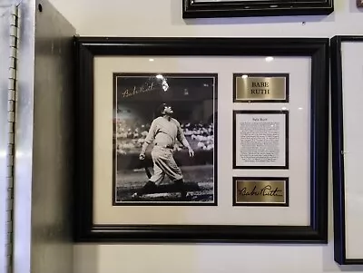 Babe Ruth Signed Plaque Mint Condition • $125