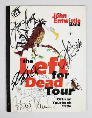 1996 John Entwistle Band Signed Tourbook - COA JSA • £370.56