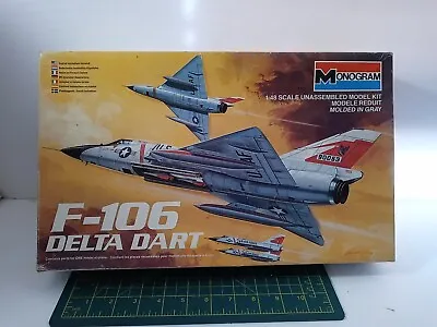 Monogram 1/48 F-106 Delta Dart Model Airplane Used Never Started  • $19.95