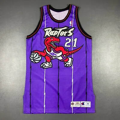 100% Authentic Marcus Camby Vintage Champion 96 97 Raptors Pro Cut Jersey 48+4  • $2507.50