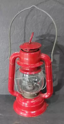 Vintage Dietz Comet Battery Operated Lantern Glass Globe Red W/Handle • $19.95