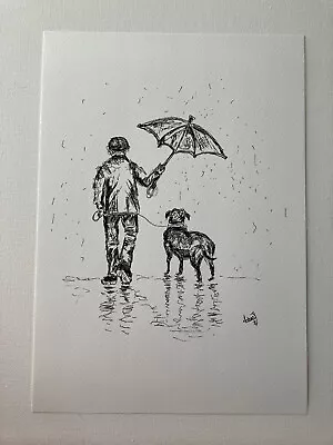 £5.99 • Buy Best Friends Original Wall Art Print A4 Size Contemporary Art By Melanie-Jayne