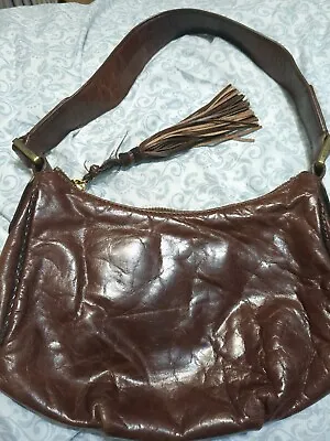 $5 • Buy Sigrid Olsen Brown Leather Purse. Green Interior. No Stains Or Dirt 