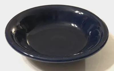 Fiesta Dark Blue HLC USA Vintage 80s Fruit Dessert Lead Free Bowl Retired 5 1/4  • $6.57