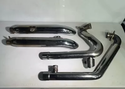 Polaris Victory V92 Motorcycle Parts: Complete Chrome Exhaust System With Muffle • $179