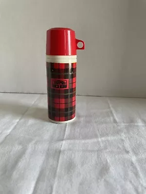 VTG Avon Thermos Bottle Red And Black Plaid(empty) Miniature • $8.95