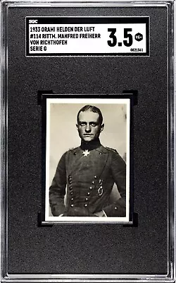 1933 Manfred Von RICHTHOFEN Card - SGC 3.5 Orami Helden Der Luft WWI Red Baron • $350