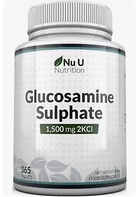 £8.99 • Buy Original Nu Nutrition Glucosamine Sulphate 1500mg 2kcl 365 Tablets Exp 06/2025