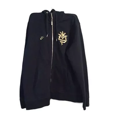 Nike Manny Pacquiao Men's Hoodie Black & Gold Large L Boxing • $50