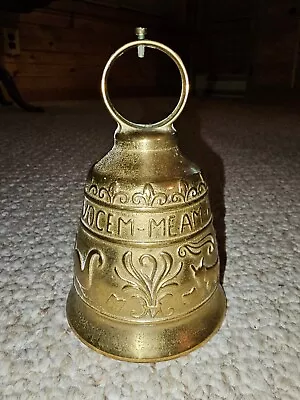 Vintage Brass Bell. Latin Words  VOCEM-MEAM-A-OVIME-TANGIT   • $25