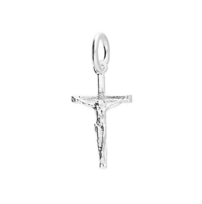 Solid  Sterling Silver 925 Cross Crucifix Pendant Charm • £4.90