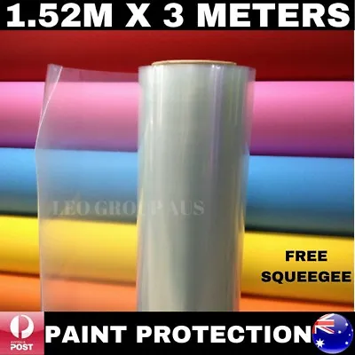 Clear Car Paint Protection Vinyl Wrap Film Scratches Shield Quality 1.52m X 3m • $64.99