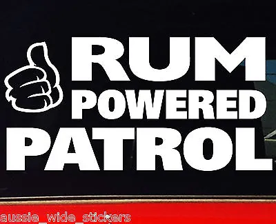 PATROL RUM Aussie BNS Runners 4x4 Funny Stickers 200mm • $6.90