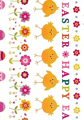 Happy Easter Gift Wrap Wrapping Paper + Tags Girls Boys Flowers Cute Chicks Eggs • £3.52