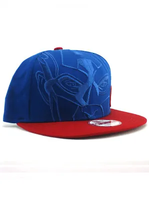 New Era Captain America 9fifty Snapback Hat Adjustable Marvel Super Heroes Blue • $35.95