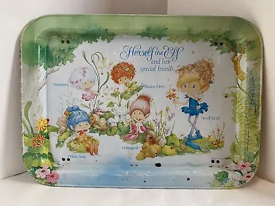 Vintage Herself The Elf And Friends 1983 Metal TV Tray W/Legs  • $12