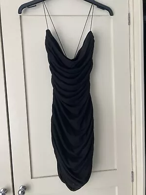 Oh Polly Black Dress  Size 12 • £10.99