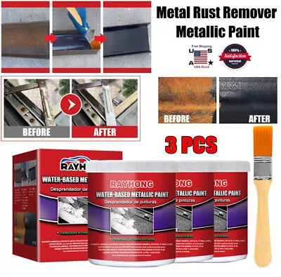 3× Car Anti-Rust Chassis Rust Converter Water-Based Primer Metal Rust Remover US • $16.92