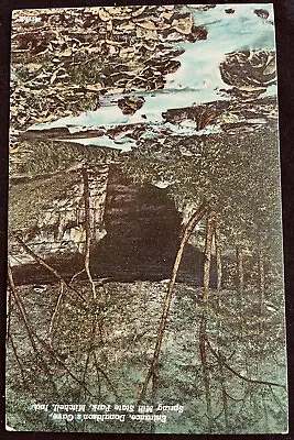 Mitchell Indiana Donaldson Cave Spring Mill State Park Entrance Vintage Postcard • $8.78