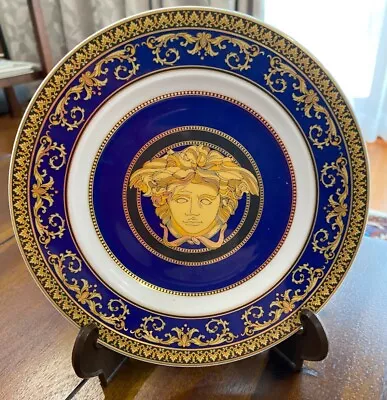 NEW Rosenthal - Versace Medusa Blue Plate - 18cms (RRP $209) • $119.70