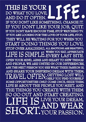 $14.95 • Buy 2022-2023 Financial Year Diary Blue Life Quote A5 WEEK TO VIEW