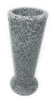 Optimum Memorial Slim Cemetery Flower Vase Light Grey Granite Plastic • $49.99