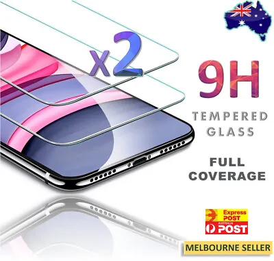 $3.99 • Buy For Apple IPhone X Plus XS Max XR 11 Pro Tempered Glass Screen Protector Guard