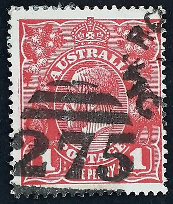 $20 • Buy Undated Australia 1d Red KGV Stamp Numeral CDS 275 Romsey Victoria Postmark