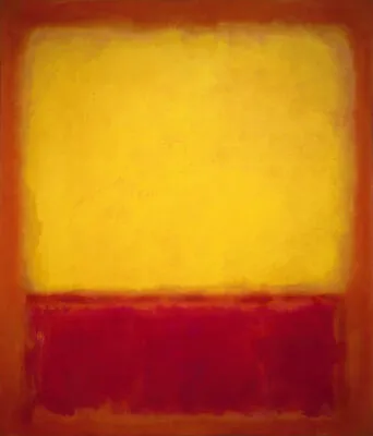 Mark Rothko Yellow Over Purple Abstract Art Giclee Print Fine Canvas • £32.58